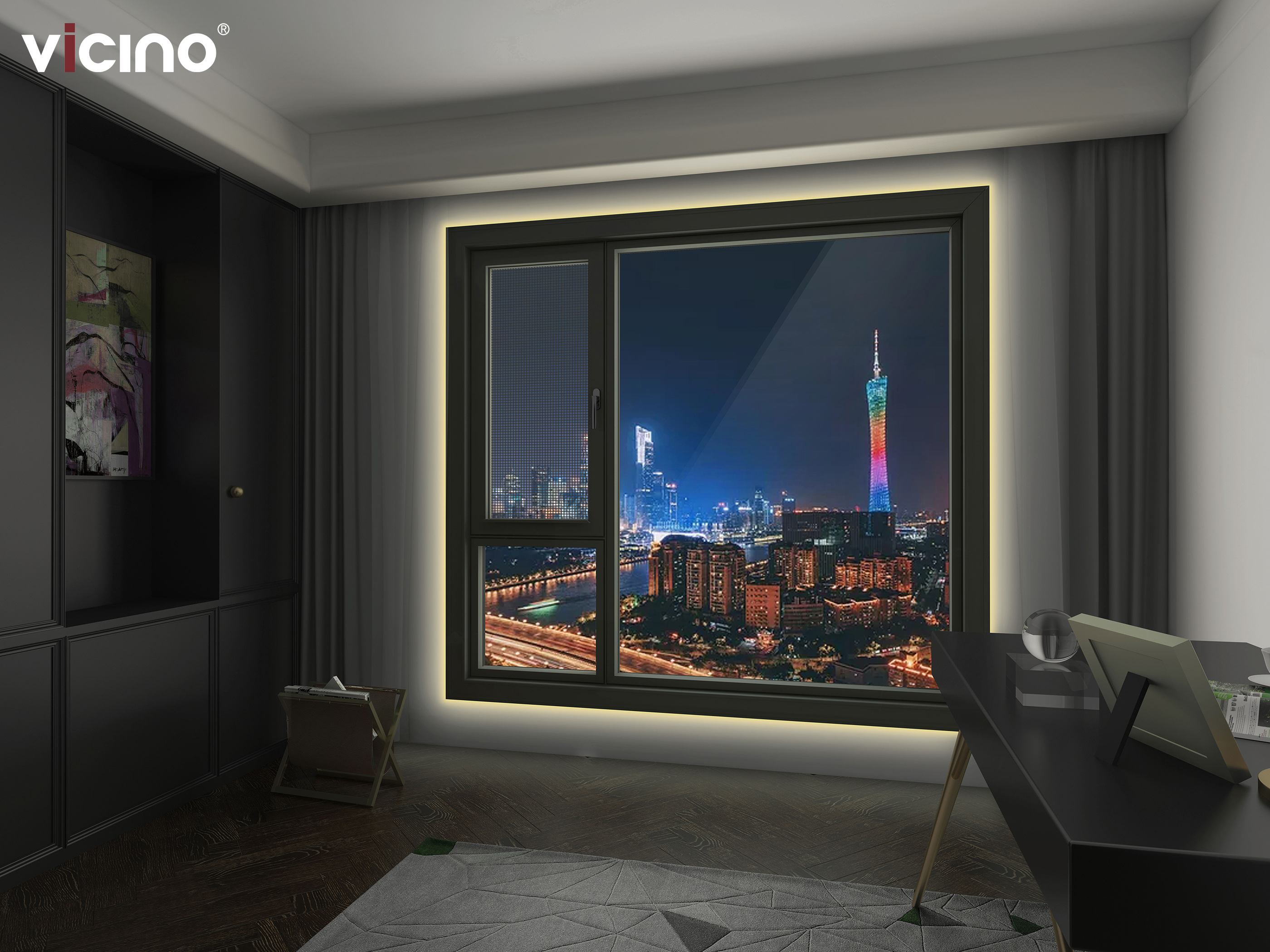 布拉格-斷橋窗紗一體內平開(kāi)窗